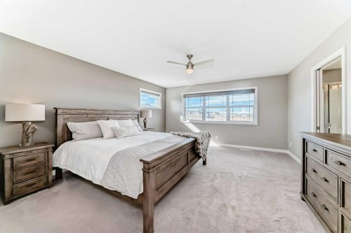8 Masters Court Se, Calgary, AB - Indoor Photo Showing Bedroom