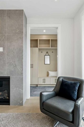 1529 29 Avenue Sw, Calgary, AB - Indoor Photo Showing Other Room With Fireplace
