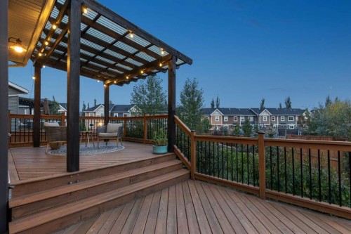 36 Sunrise Crescent, Cochrane, AB - Outdoor With Deck Patio Veranda With Exterior