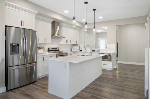 53 Savanna Heath Ne, Calgary, AB - Indoor Photo Showing Kitchen With Upgraded Kitchen