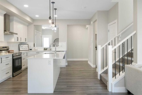 53 Savanna Heath Ne, Calgary, AB - Indoor Photo Showing Kitchen With Upgraded Kitchen