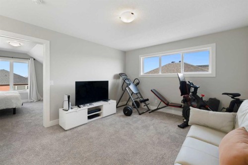 53 Savanna Heath Ne, Calgary, AB - Indoor Photo Showing Gym Room