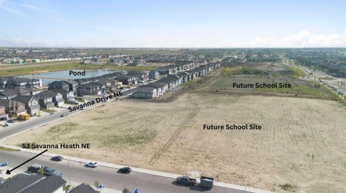 53 Savanna Heath Ne, Calgary, AB - Outdoor With View