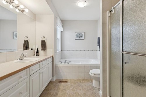 657 Woodside Court Nw, Airdrie, AB - Indoor Photo Showing Bathroom