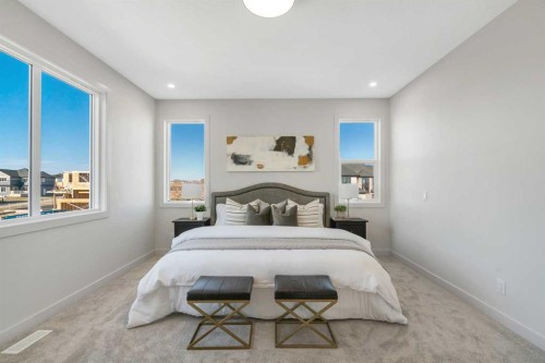 341 Limestone Bay, Balzac, AB - Indoor Photo Showing Bedroom