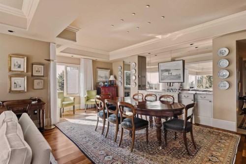 3S-222 Eagle Ridge Drive Sw, Calgary, AB - Indoor Photo Showing Dining Room