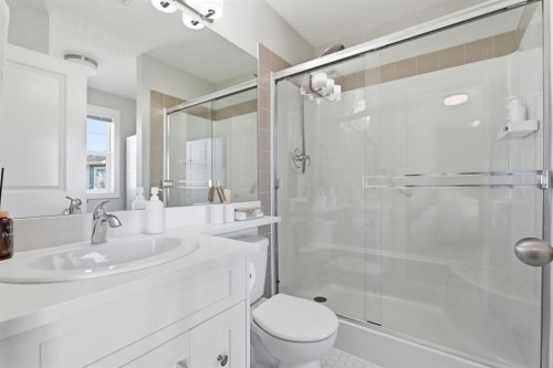 1208 Jumping Pound Common, Cochrane, AB - Indoor Photo Showing Bathroom