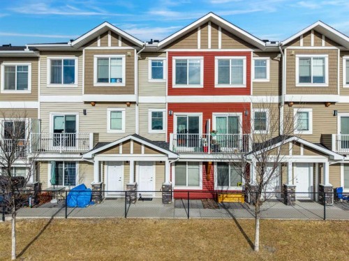 51 Redstone Circle Ne, Calgary, AB - Outdoor With Balcony With Facade