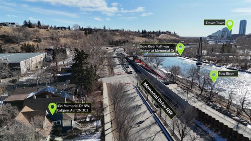 434 Memorial Drive Nw, Calgary, AB - Outdoor With View