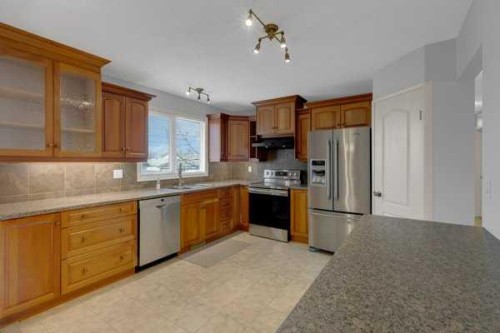 3 Madigan Court Ne, Calgary, AB - Indoor Photo Showing Kitchen With Stainless Steel Kitchen With Double Sink
