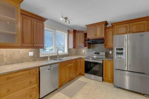3 Madigan Court Ne, Calgary, AB - Indoor Photo Showing Kitchen With Stainless Steel Kitchen