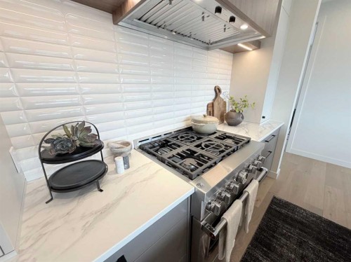 406 Crimson Ridge Place Nw, Calgary, AB - Indoor Photo Showing Kitchen With Upgraded Kitchen