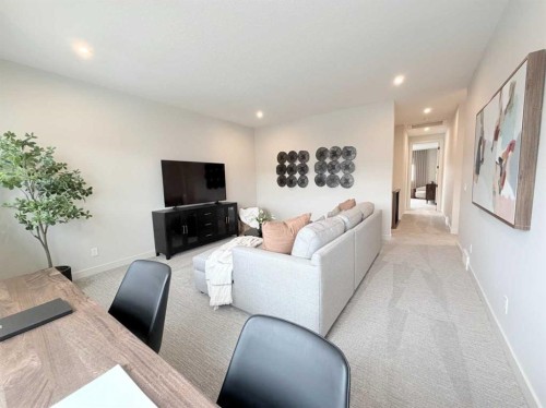 406 Crimson Ridge Place Nw, Calgary, AB - Indoor Photo Showing Living Room