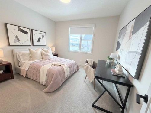 406 Crimson Ridge Place Nw, Calgary, AB - Indoor Photo Showing Bedroom
