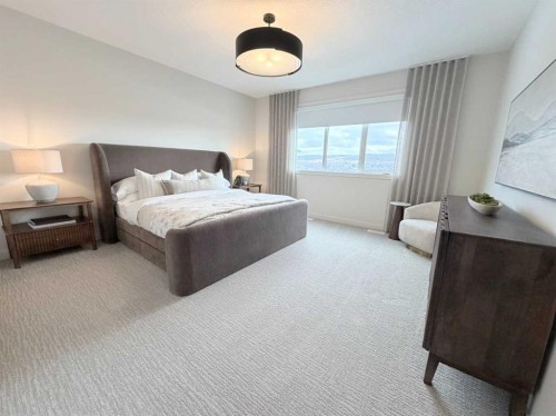 406 Crimson Ridge Place Nw, Calgary, AB - Indoor Photo Showing Bedroom