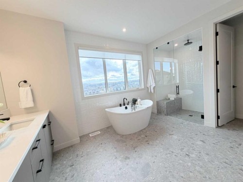 406 Crimson Ridge Place Nw, Calgary, AB - Indoor Photo Showing Bathroom