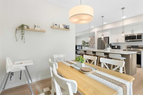 608-20295 Seton Way Se, Calgary, AB - Indoor Photo Showing Dining Room