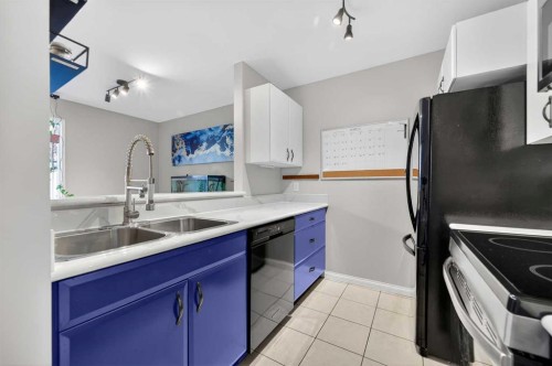 5-111 Grier Terrace Ne, Calgary, AB - Indoor Photo Showing Kitchen With Double Sink