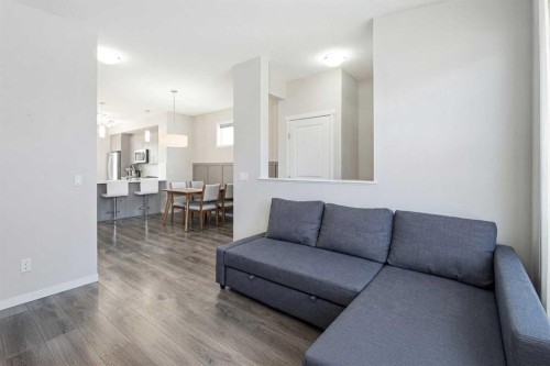 849 Mahogany Boulevard Se, Calgary, AB - Indoor Photo Showing Living Room