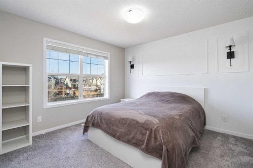 849 Mahogany Boulevard Se, Calgary, AB - Indoor Photo Showing Bedroom