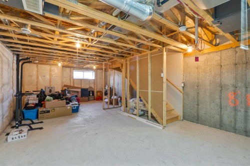849 Mahogany Boulevard Se, Calgary, AB - Indoor Photo Showing Basement