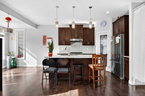 439 Redstone Drive Ne, Calgary, AB - Indoor Photo Showing Kitchen With Upgraded Kitchen