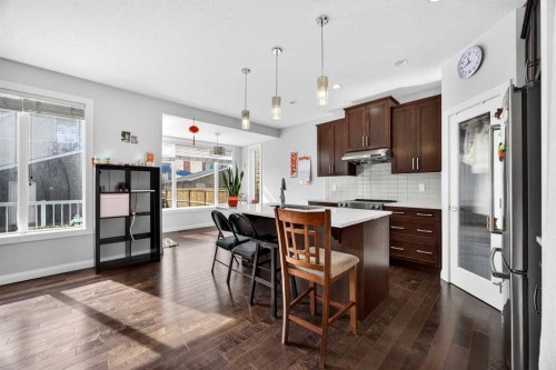 439 Redstone Drive Ne, Calgary, AB - Indoor Photo Showing Kitchen With Upgraded Kitchen