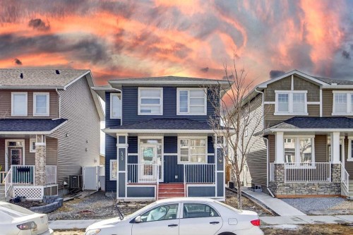 439 Redstone Drive Ne, Calgary, AB - Outdoor With Deck Patio Veranda With Facade