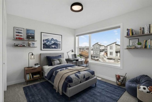 78 Silverton Glen Crescent Sw, Calgary, AB - Indoor Photo Showing Bedroom