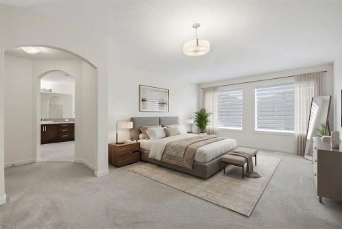 101 Evansborough Green Nw, Calgary, AB - Indoor Photo Showing Bedroom
