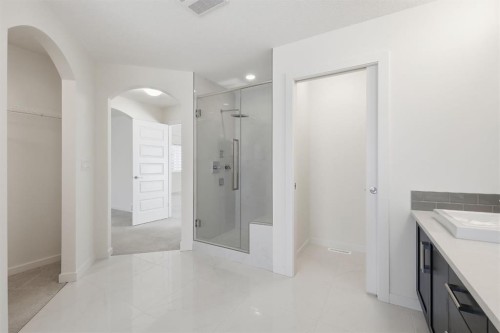 101 Evansborough Green Nw, Calgary, AB - Indoor Photo Showing Bathroom