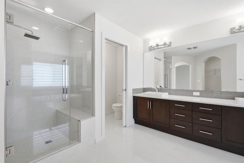 101 Evansborough Green Nw, Calgary, AB - Indoor Photo Showing Bathroom