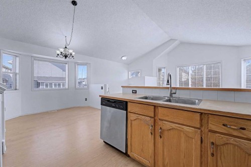 152 Saddlecreek Terrace Ne, Calgary, AB - Indoor Photo Showing Kitchen With Double Sink