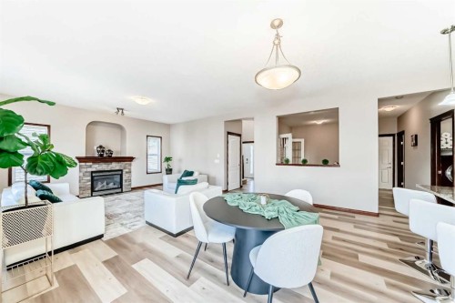 148 Hawkmere Way, Chestermere, AB - Indoor With Fireplace