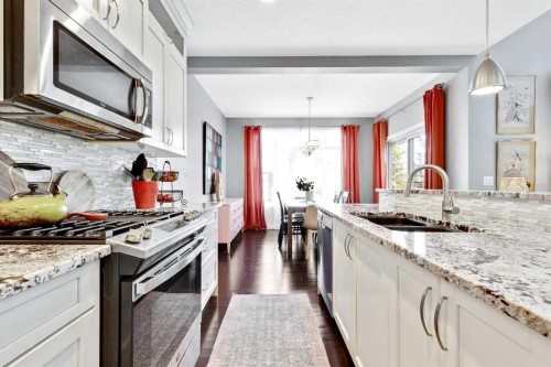 36 Cranarch Grove Se, Calgary, AB - Indoor Photo Showing Kitchen With Upgraded Kitchen