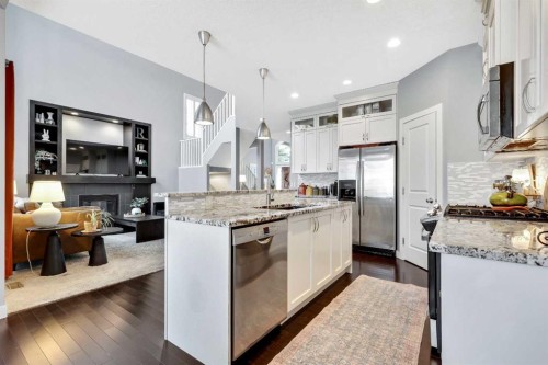 36 Cranarch Grove Se, Calgary, AB - Indoor Photo Showing Kitchen With Upgraded Kitchen