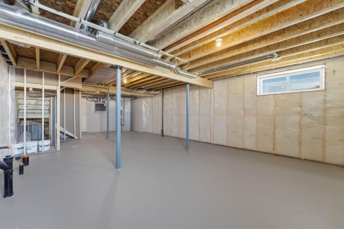 84 Lewiston View Ne, Calgary, AB - Indoor Photo Showing Basement