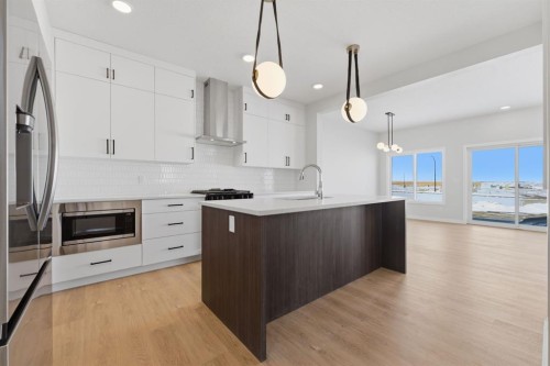 84 Lewiston View Ne, Calgary, AB - Indoor Photo Showing Kitchen With Upgraded Kitchen