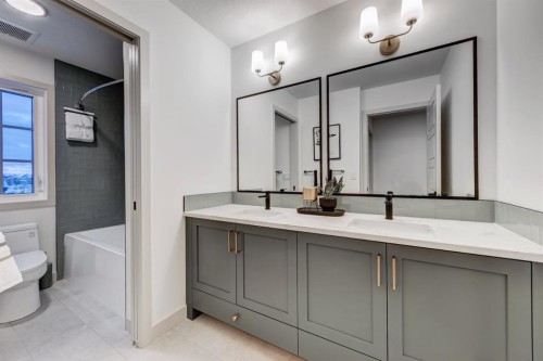 128 Sunrise Heath, Cochrane, AB - Indoor Photo Showing Bathroom