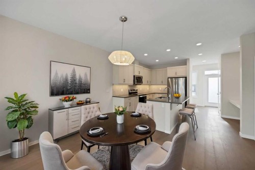3689 Cornerstone Boulevard Ne, Calgary, AB - Indoor Photo Showing Dining Room