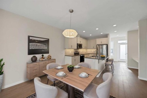 3689 Cornerstone Boulevard Ne, Calgary, AB - Indoor Photo Showing Dining Room