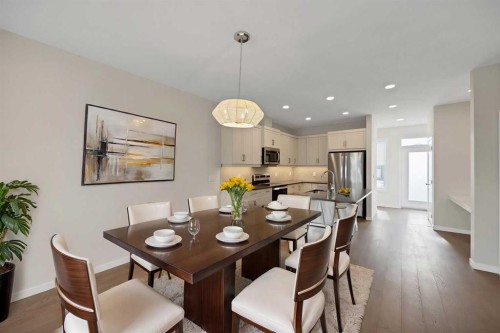 3689 Cornerstone Boulevard Ne, Calgary, AB - Indoor Photo Showing Dining Room