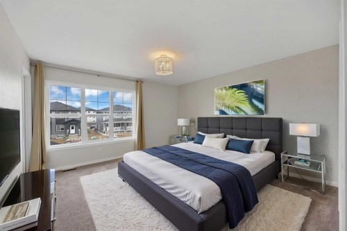 3689 Cornerstone Boulevard Ne, Calgary, AB - Indoor Photo Showing Bedroom