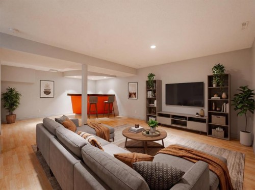4707 Brockington Road Nw, Calgary, AB - Indoor Photo Showing Living Room