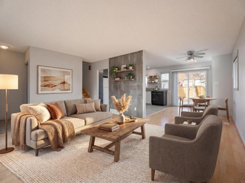 4707 Brockington Road Nw, Calgary, AB - Indoor Photo Showing Living Room