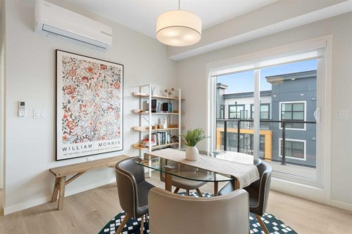 6412-20295 Seton Way Se, Calgary, AB - Indoor Photo Showing Dining Room