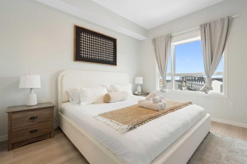 6412-20295 Seton Way Se, Calgary, AB - Indoor Photo Showing Bedroom