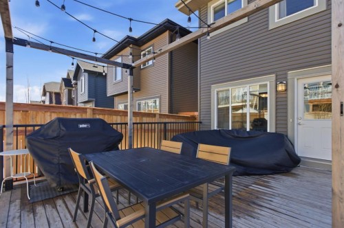316 Sundown View, Cochrane, AB - Outdoor With Deck Patio Veranda With Exterior