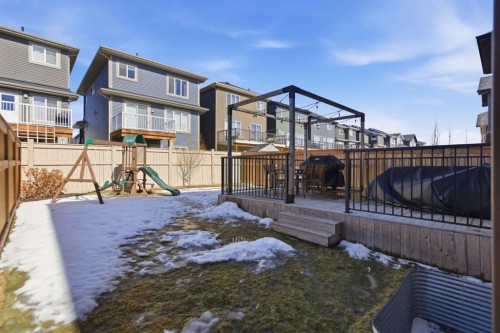 316 Sundown View, Cochrane, AB - Outdoor With Deck Patio Veranda With Exterior