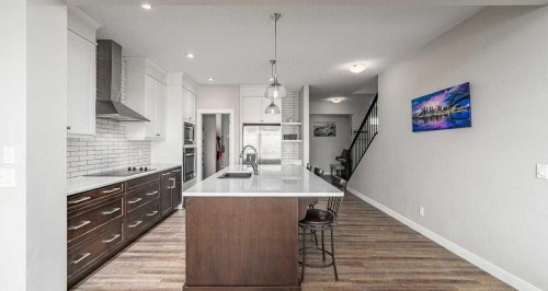 125 Sage Bluff Close Nw, Calgary, AB - Indoor Photo Showing Kitchen With Upgraded Kitchen